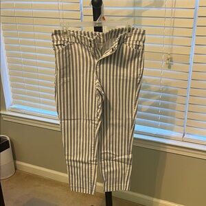 Striped blue and White pixie Pants